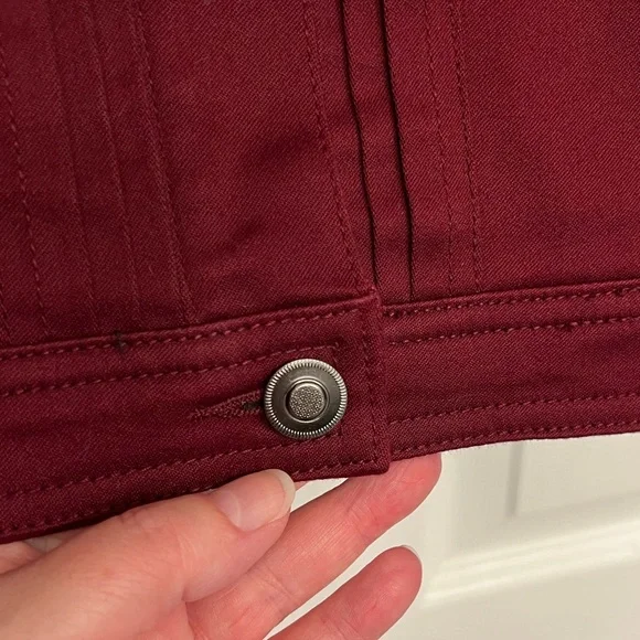 Dress Barn Women's Burgundy Jacket - Picture 2 of 5